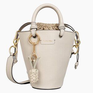 🤍 See By Chloé Cecelia Cream Leather Bucket Bag Gold Details Fairycore Mobwife